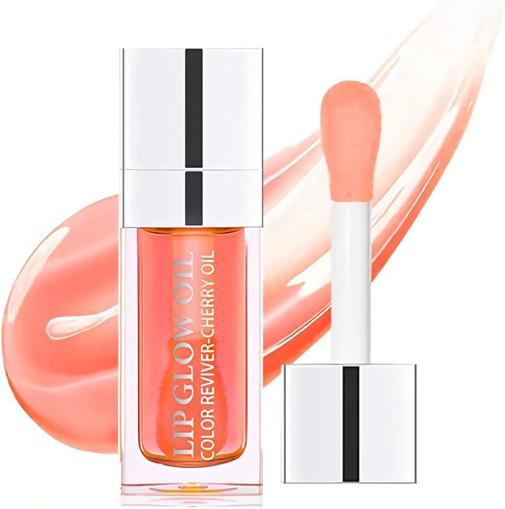Lip Oil Hydrating Tinted Lip Balm, Plump Lip Gloss Lip Care Transparent Toot Lip Oil Tinted, Glas... | Amazon (US)