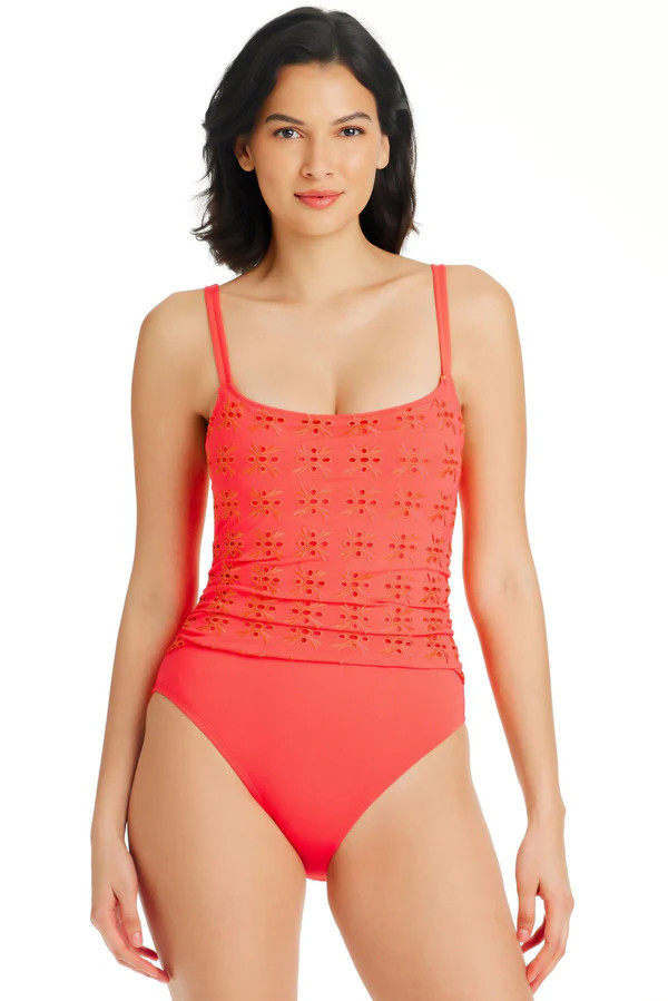 Eyes Wide Open One Piece Scoop Neck Swimsuit | Bleu Rod Beattie