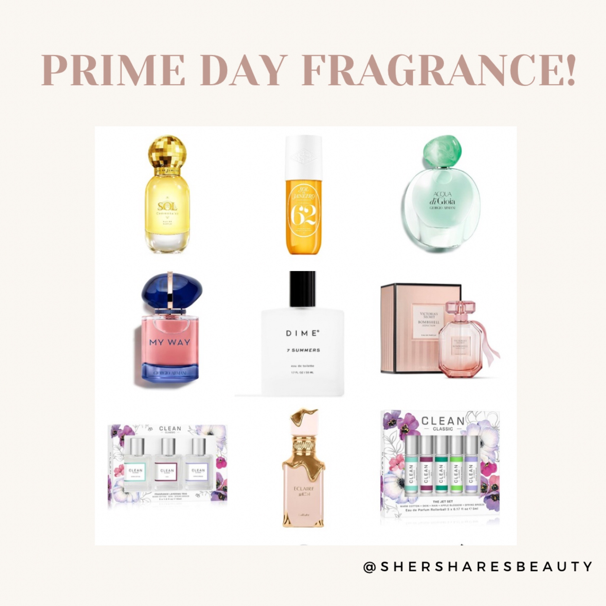 Amazon Prime Day Deals! My favorite fragrance picks! Armani, sol de Janeiro, DIME Beauty, Latafa Eclair, Clean Reserve and more! 

#LTKbeauty #LTKsalealert