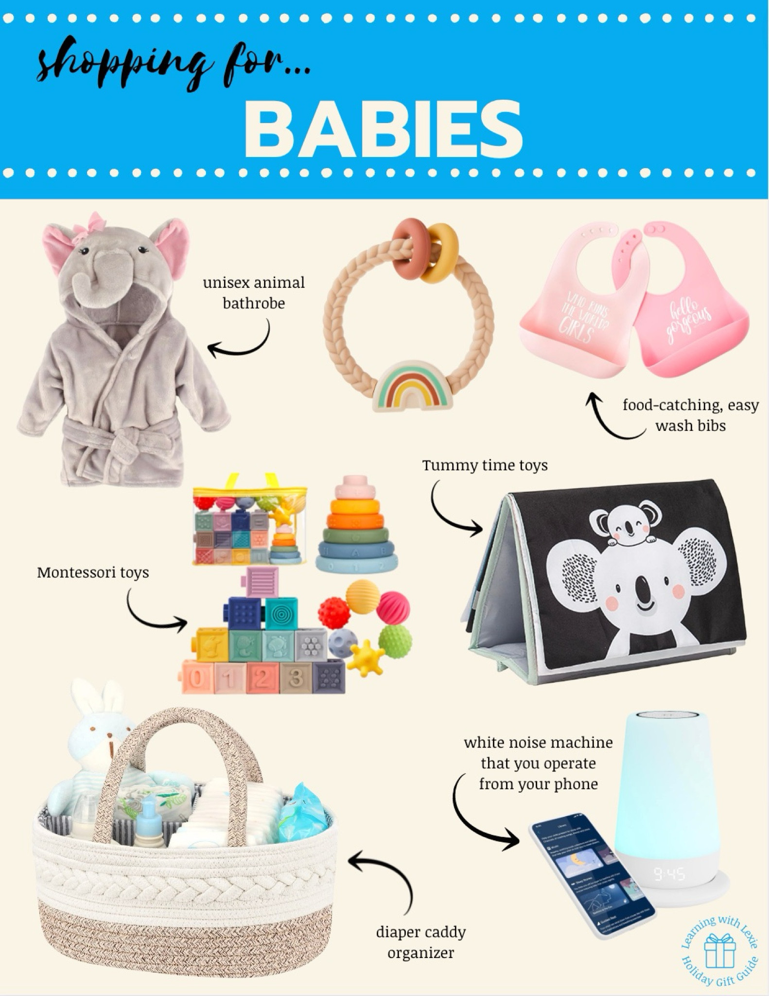 Gifts for babies. Baby gifts. New moms. First Christmas  

#LTKGiftGuide #LTKHoliday #LTKCyberWeek