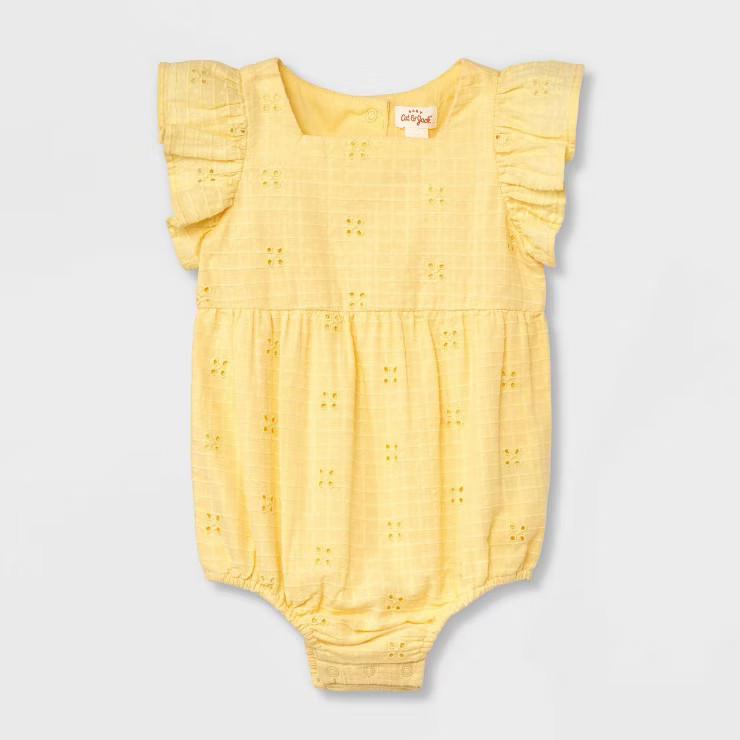 Baby Girls' Eyelet Romper - Cat & Jack; | Target