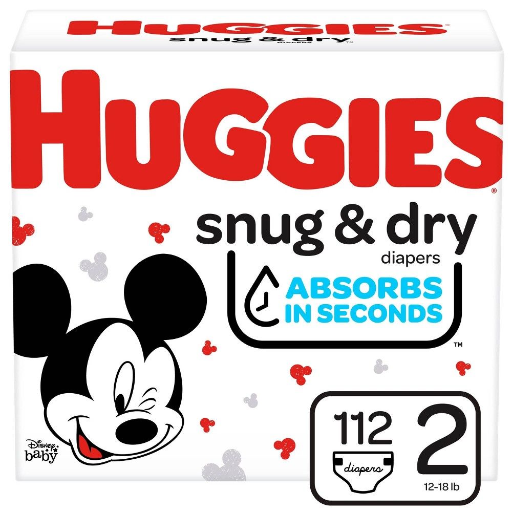 Huggies Snug & Dry Baby Disposable Diapers Super Pack - Size 2 - 112ct | Target