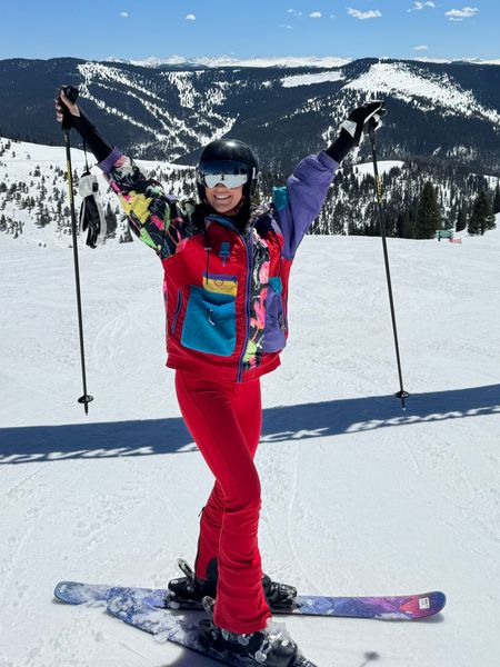 I’m wearing the size 34 ski pants but they are TIGHT! Could have sized up. I’m typically a 24/25 in jeans. Jacket is my mom’s old vintage one! Linking my Amazon goggles, ski socks and base layer. 

#LTKSeasonal #LTKtravel #LTKActive