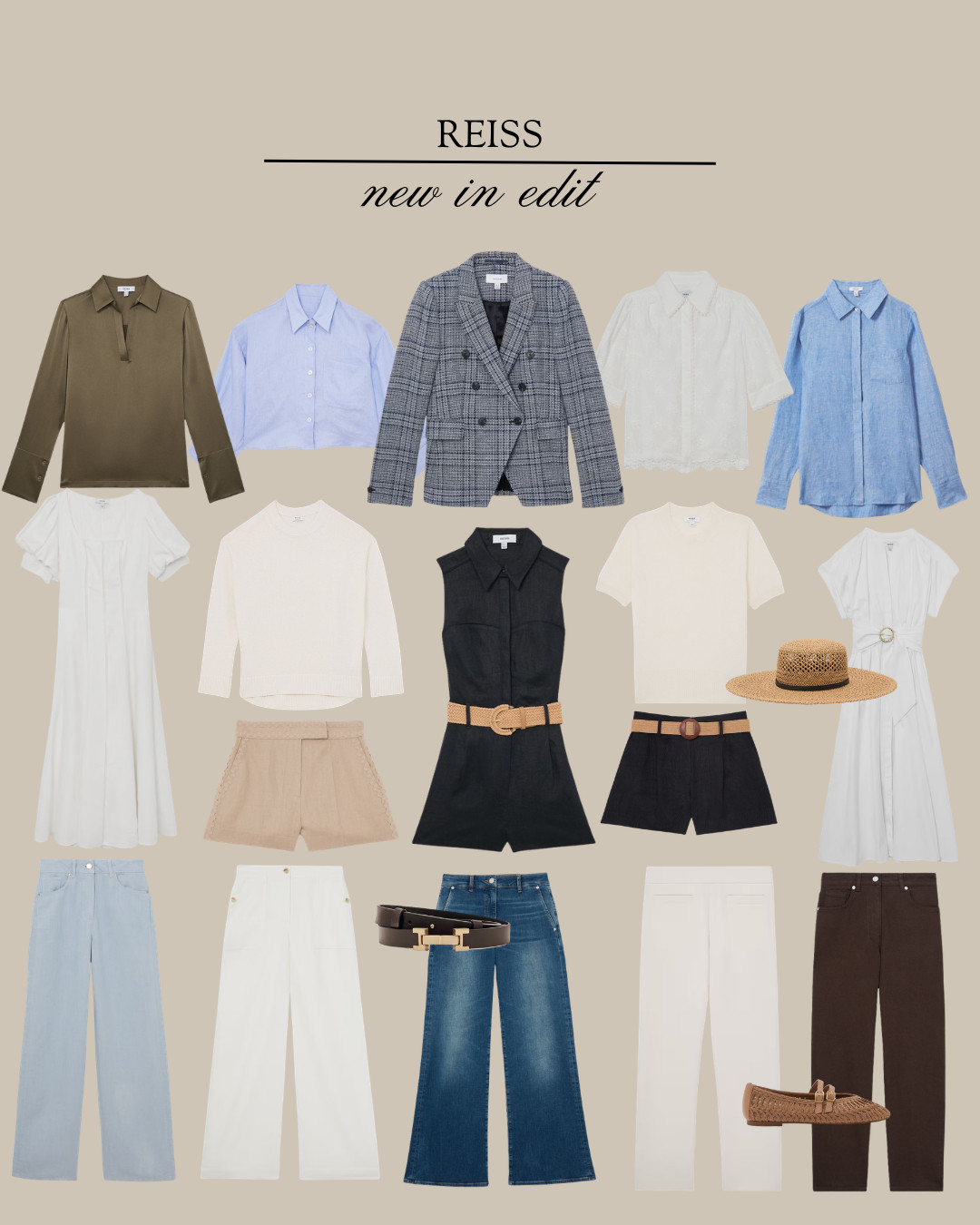 Reiss New In Favourites
Blue Shirt, Spring Layers, White Denim Jeans, White Summer Dress, Summer Outfit Inspo, Linen Trousers 

 #LTKspringtrends #LTKuk #LTKspring
