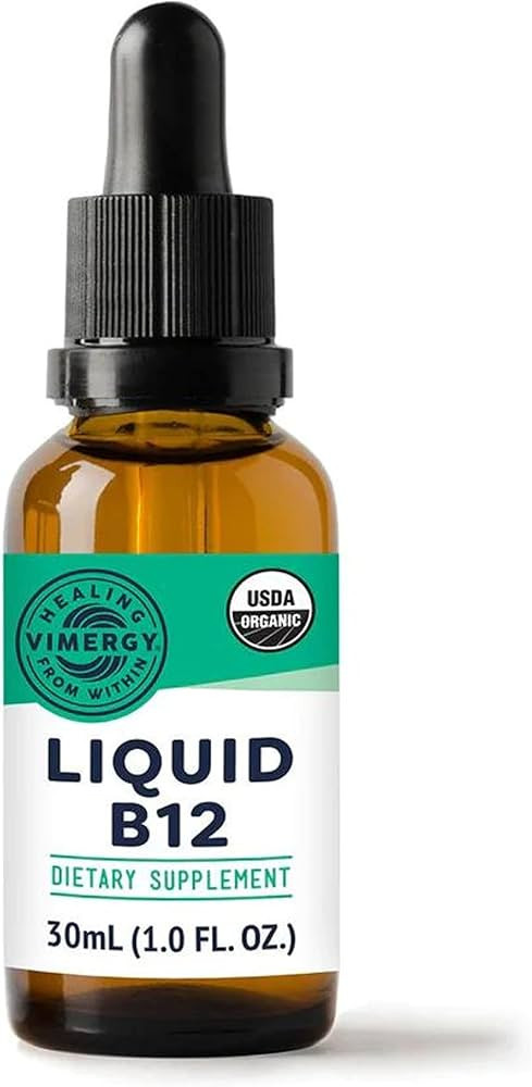 Vimergy USDA Organic B12, 30 Servings – Alcohol Free B-12 Liquid Vitamin - Supports Brain Energ... | Amazon (US)