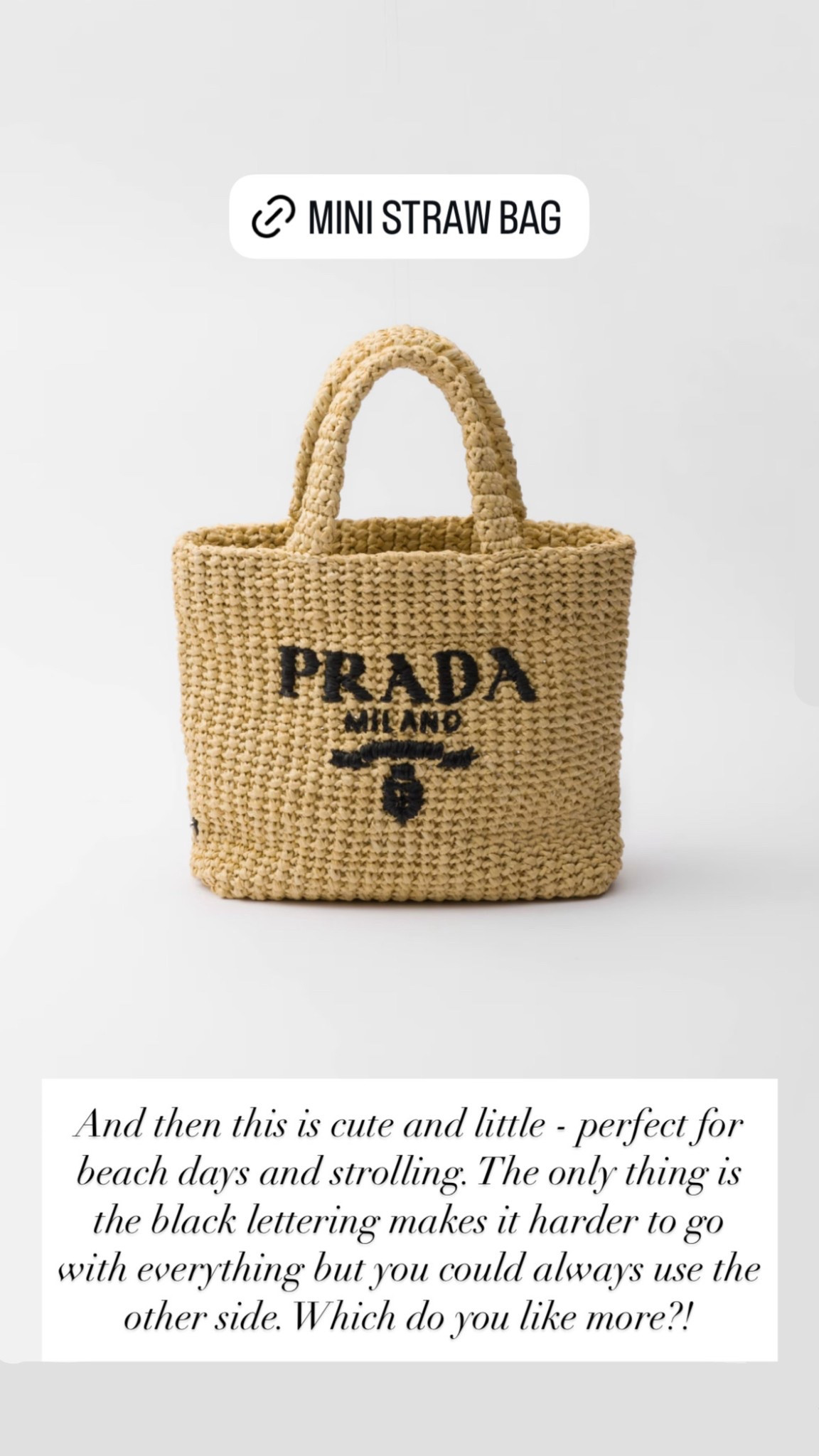 Prada straw bag, designer handbag, summer tote bag. 

#LTKItBag #LTKStyleTip #LTKSeasonal