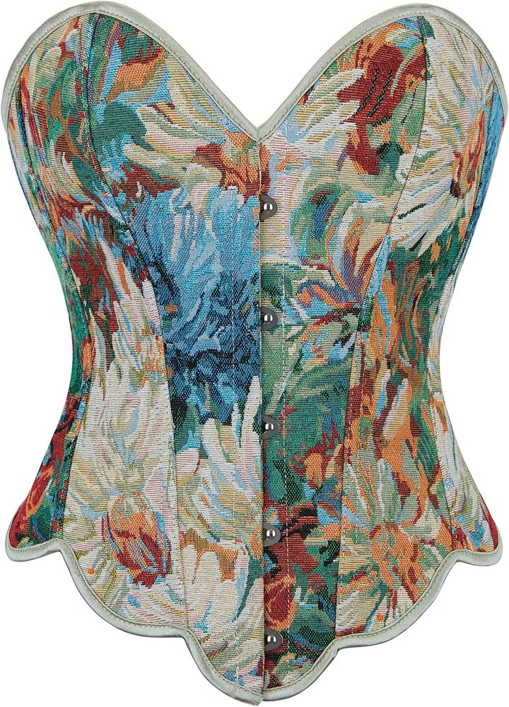 Dreay Womens Vintage Corset Bustier Lace Up Boned Overbust Corset Shapewear Top Renaissance Corse... | Amazon (US)