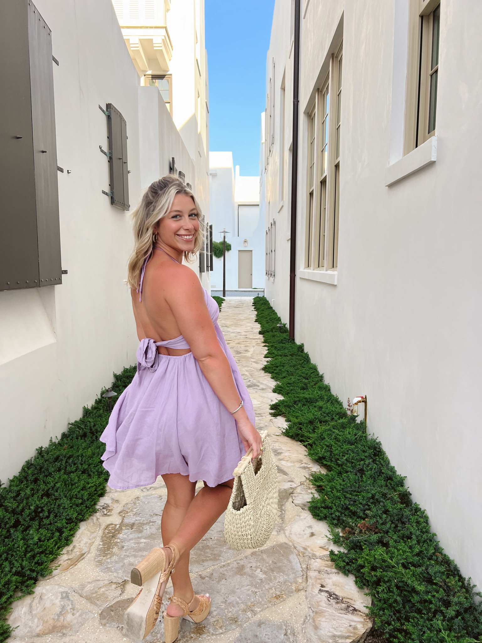 The cutest summer vacation dress! Obsessed with this color 💜

#LTKwedding #LTKtravel #LTKunder100