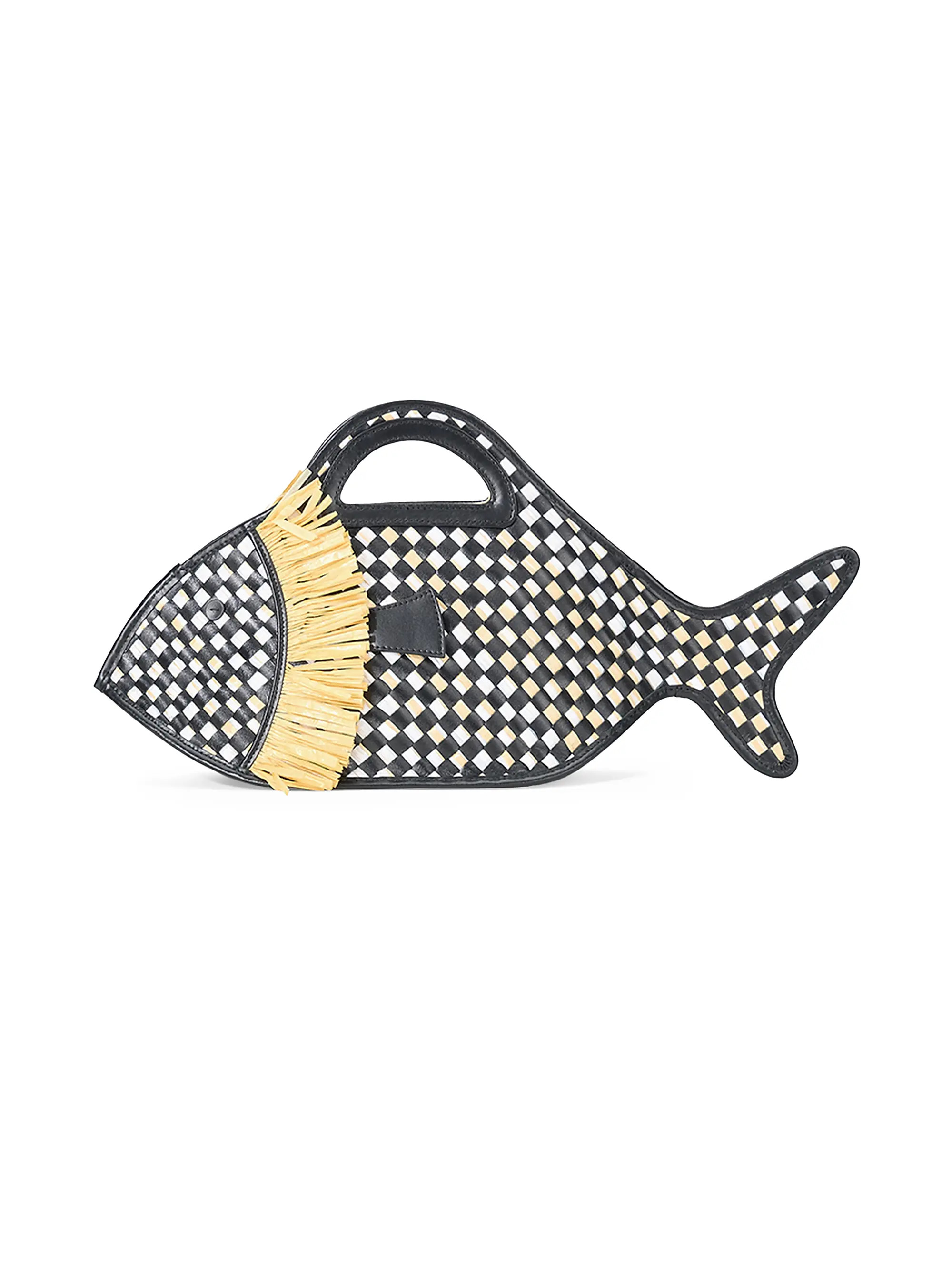 Cleo Fish Raffia Basket Bag | Saks Fifth Avenue