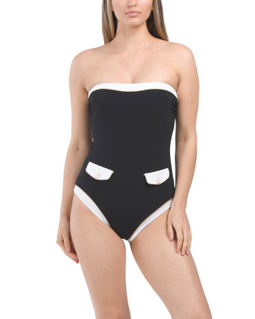 High Class Bandeau One-piece Swimsuit | TJ Maxx