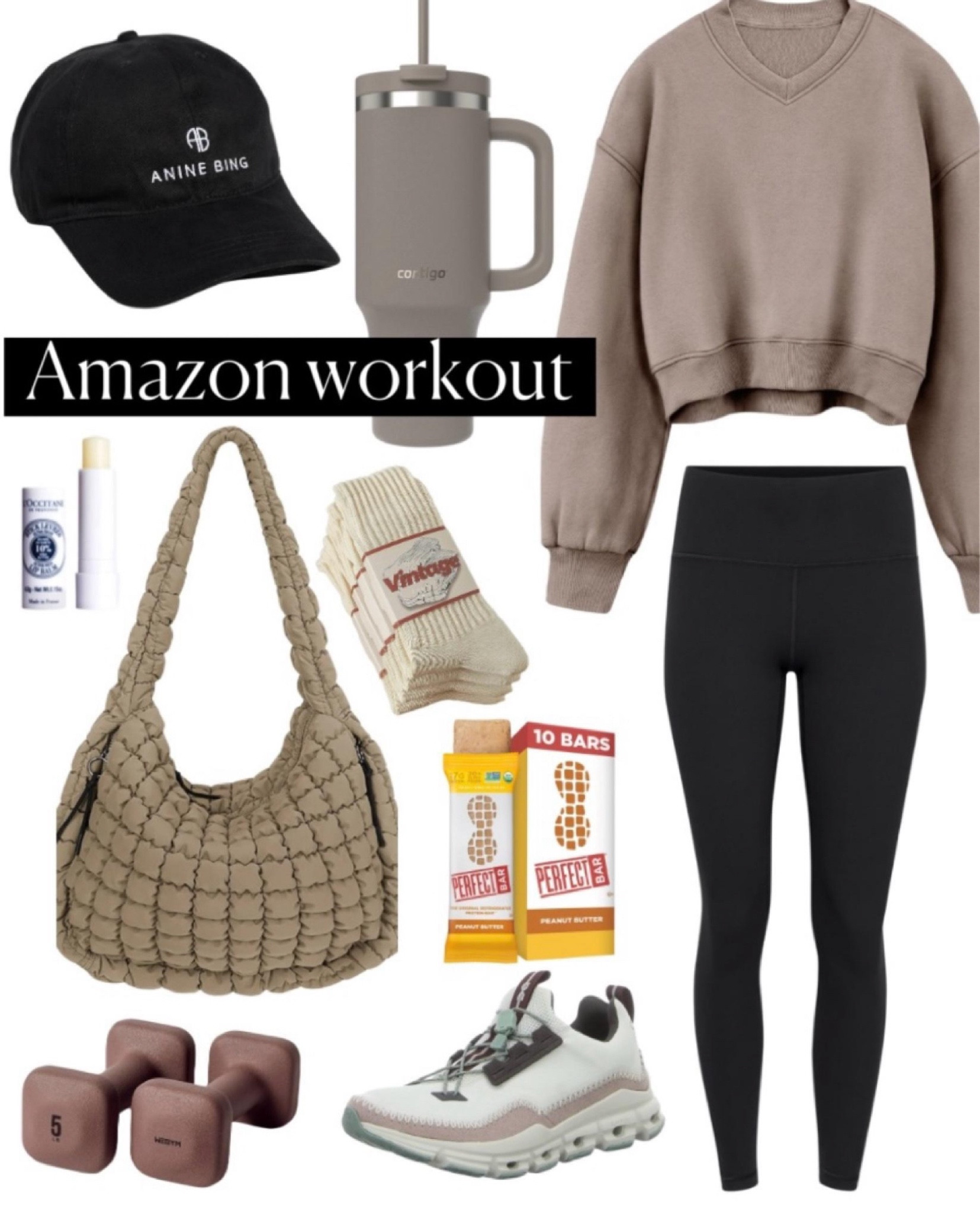 Workout outfit 
Amazon find
On Sneakers 
Sneakers 
Weights
Sweatshirt 

Amazon find
#ltkitbag #ltkfitness #ltkshoecrush #ltkfindsunder50  