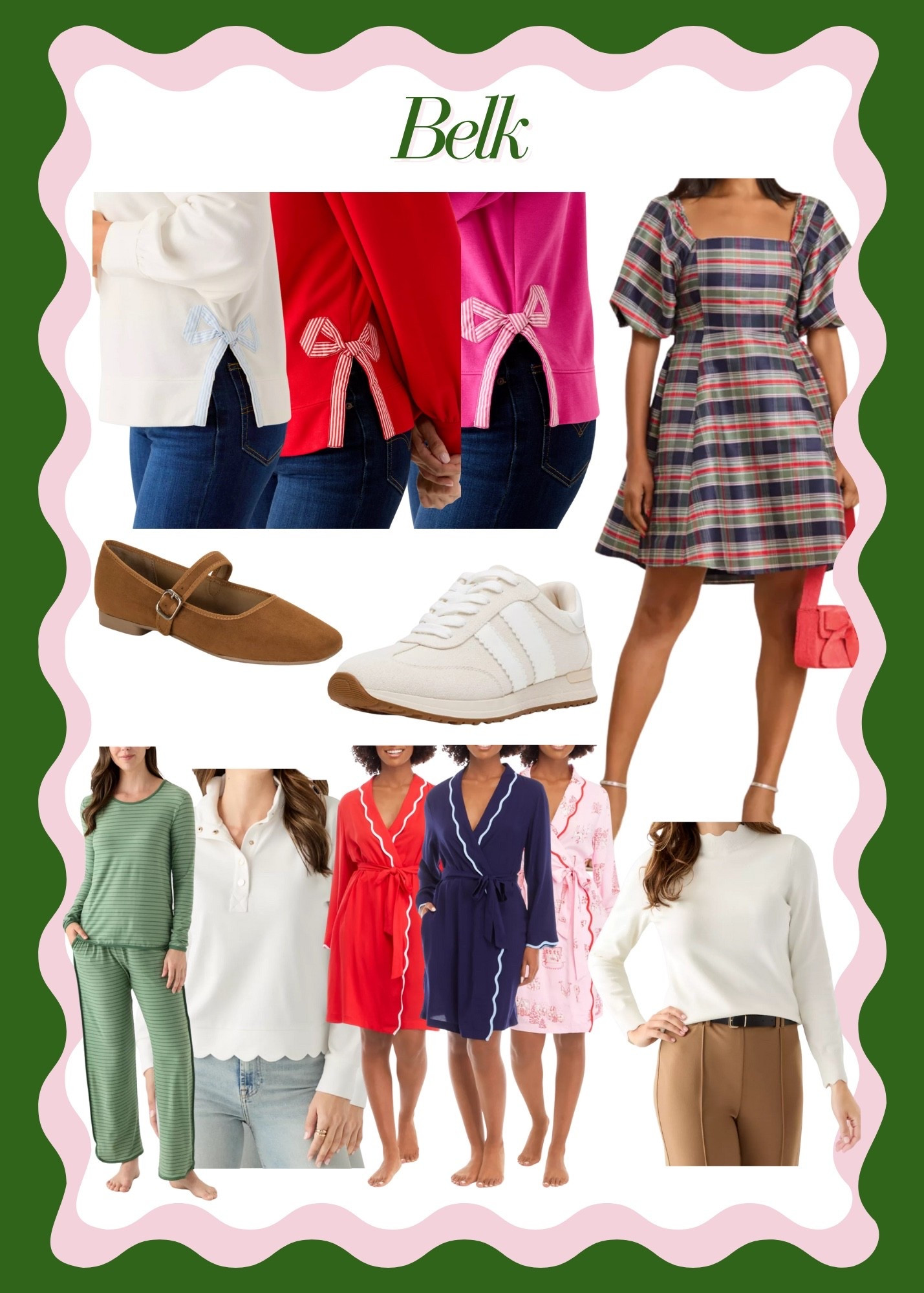 The bow sweatshirts! 😍 So many good finds at Belk! Crown & Ivy full price items are buy 1 get 2 free! Also have some good deal busters! 

Scallop, sneakers, mock neck, mockneck, crown & ivy, belk 

#LTKFindsUnder50 #LTKSaleAlert #LTKStyleTip