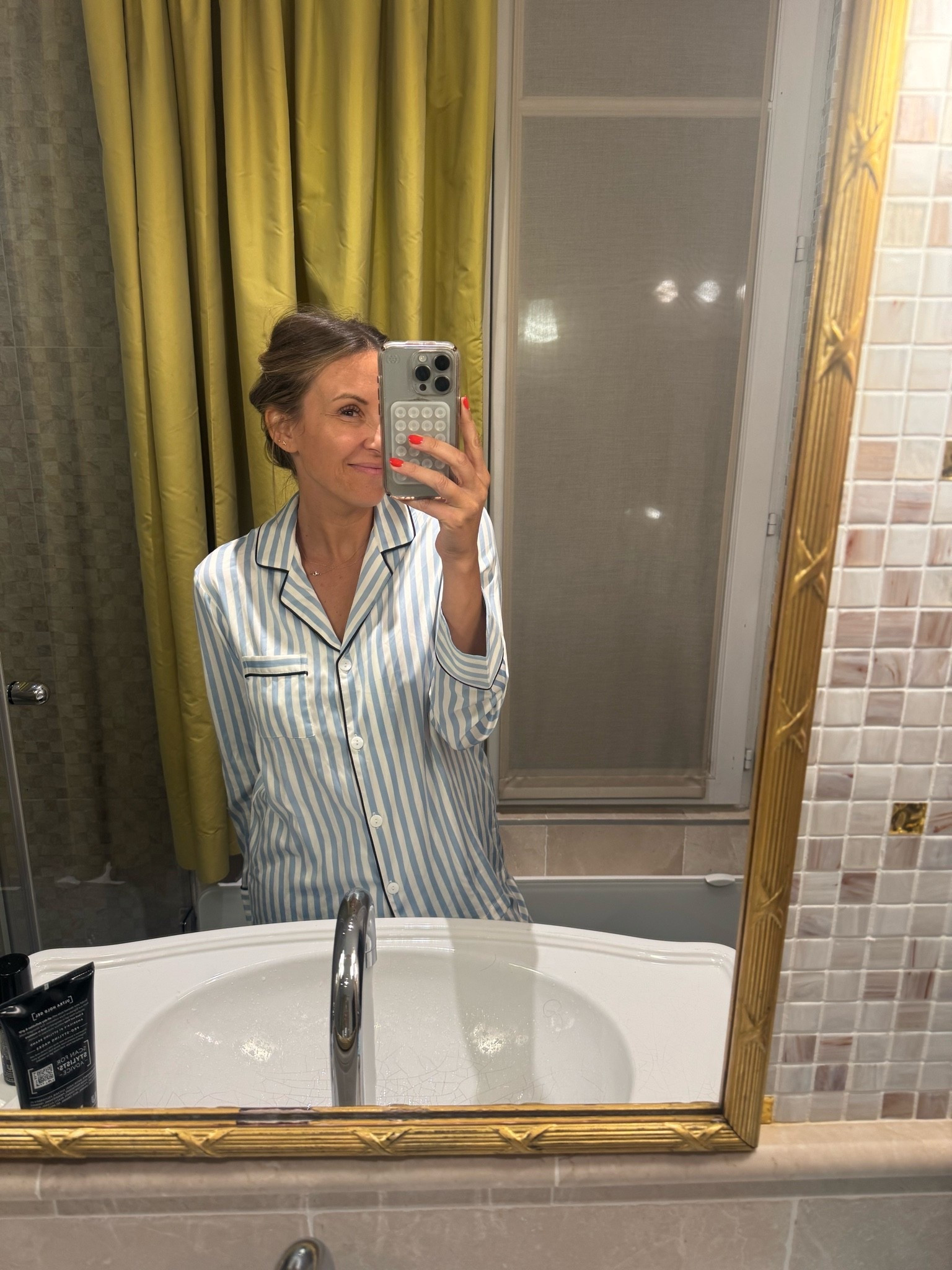 Sized up to a M in PJs!

#LTKOver40 #LTKgrwm #LTKootd
