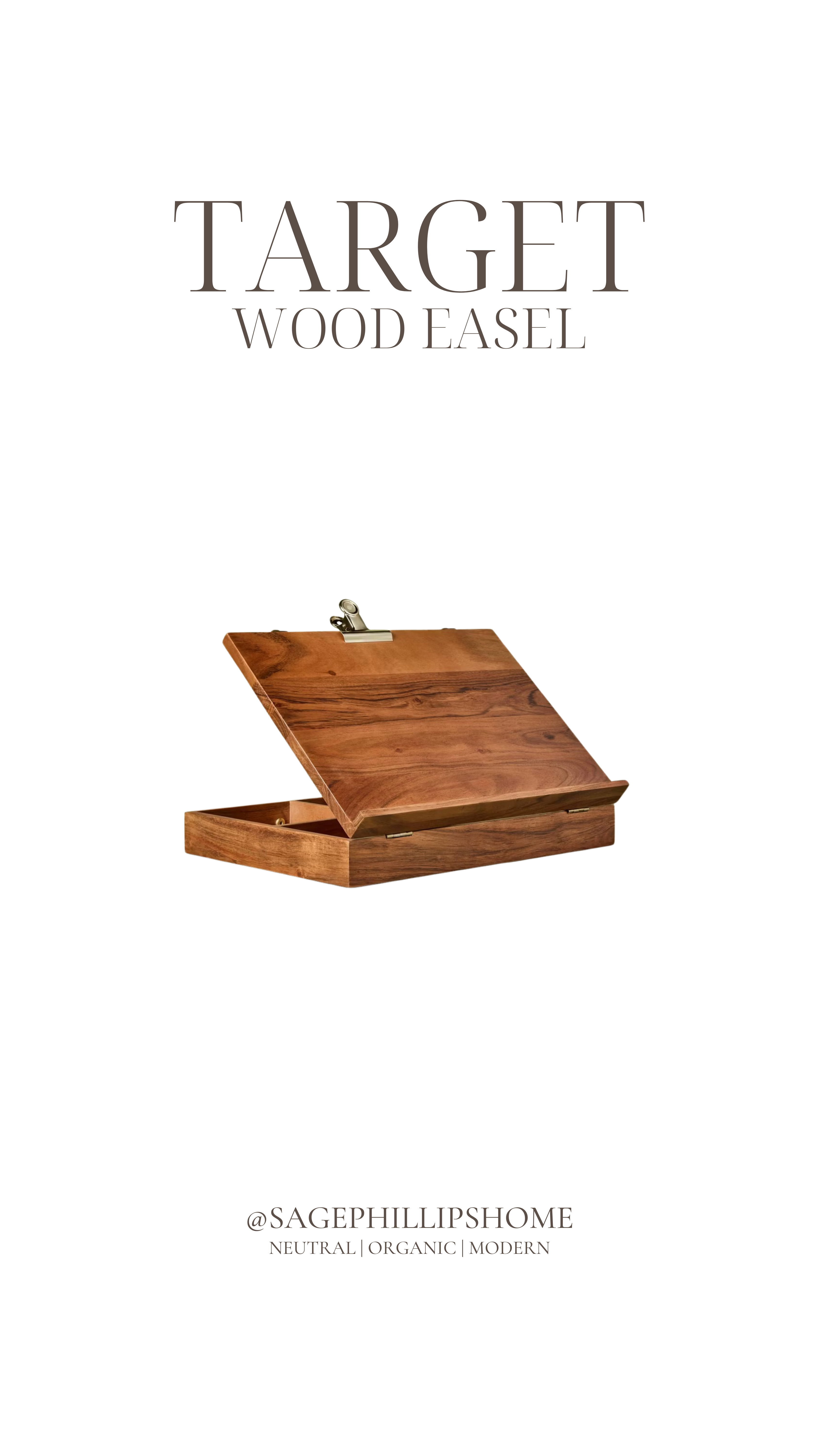 This piece feels warm, intentional, and very organic. I love using functional items as decor, and this easel fits right into that lived-in, creative home vibe I’m loving at the moment. Another Target find that feels way more elevated than expected.

Styling tip: Use it to display art or a print with lots of negative space so it doesn’t feel visually heavy. 

 #LTKsale #LTKhome #LTKstyletip