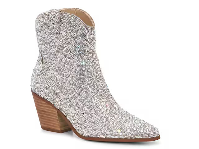 Betsey Johnson Emory Rhinestone Western Boot | DSW