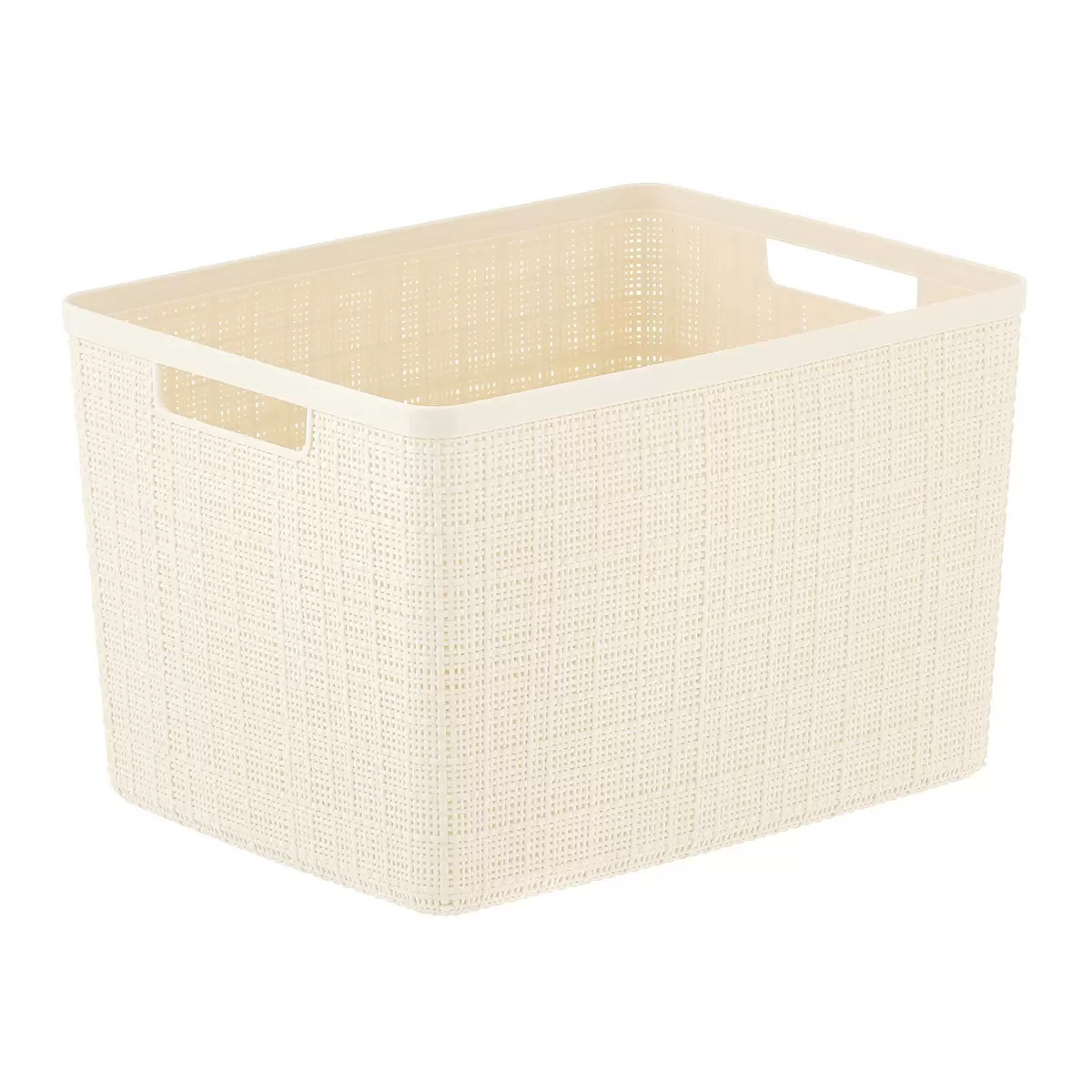 Curver Jute Plastic Basket | The Container Store
