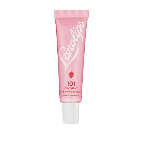 Lanolips 101 Ointment - Lanolin Lip Balm for Smooth, Hydrated & Healthy Lips - Multipurpose Lip Ointment with Lanolin Oil for Dry Lips, Cuticles & More - Strawberry (0.52 oz) | Amazon (US)