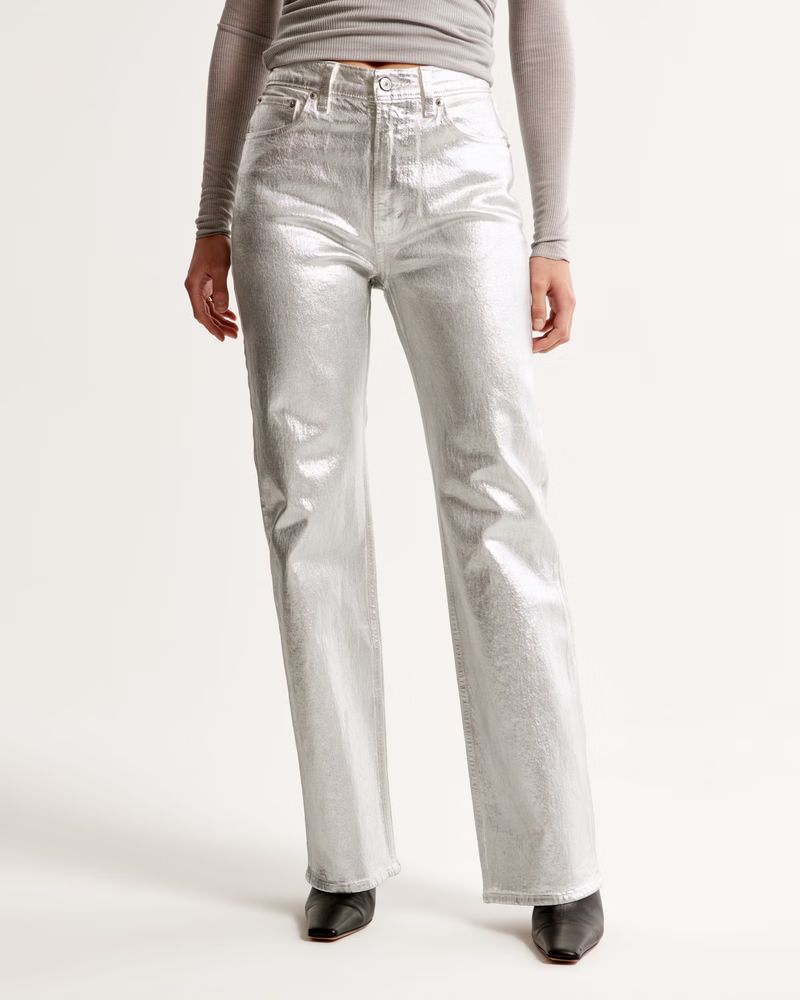 Women's High Rise 90s Relaxed Jean | Women's Party Collection | Abercrombie.com | Abercrombie & Fitch (US)