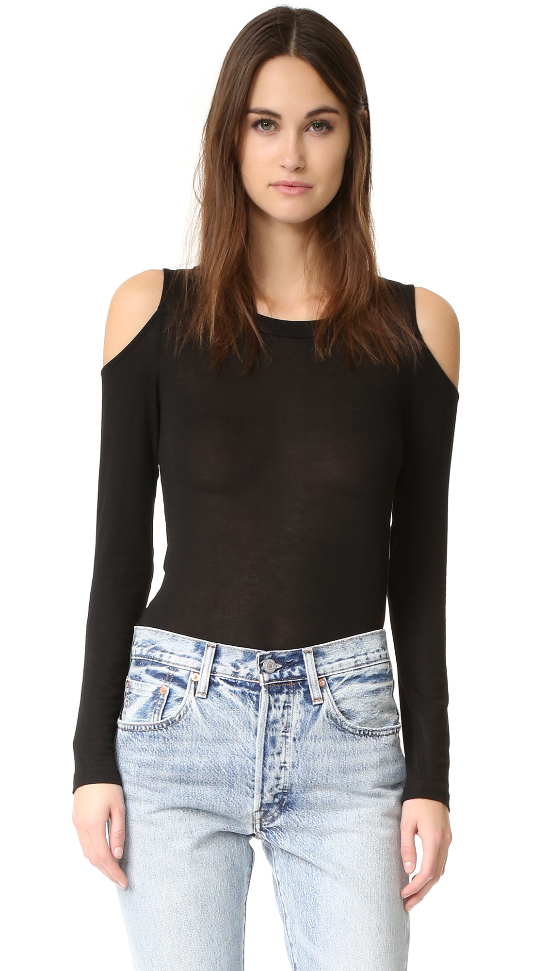 Long Sleeve Cold Shoulder Top | Shopbop
