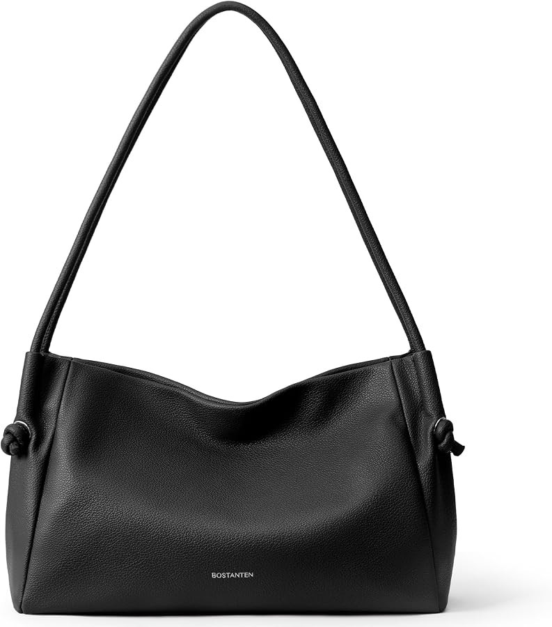 BOSTANTEN Shoulder Bag for Women Pebbled Vegan Leather Purse Soft Handbag | Amazon (US)