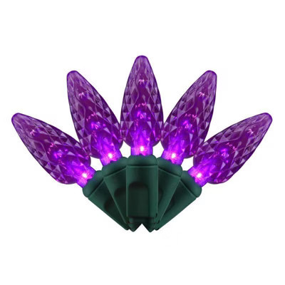 Celebrations Purple 100 ct LED C6 Halloween String Lights | Target