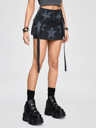 ROMWE Grunge Punk Solid Cut Out Tank Top, School | SHEIN USA | SHEIN