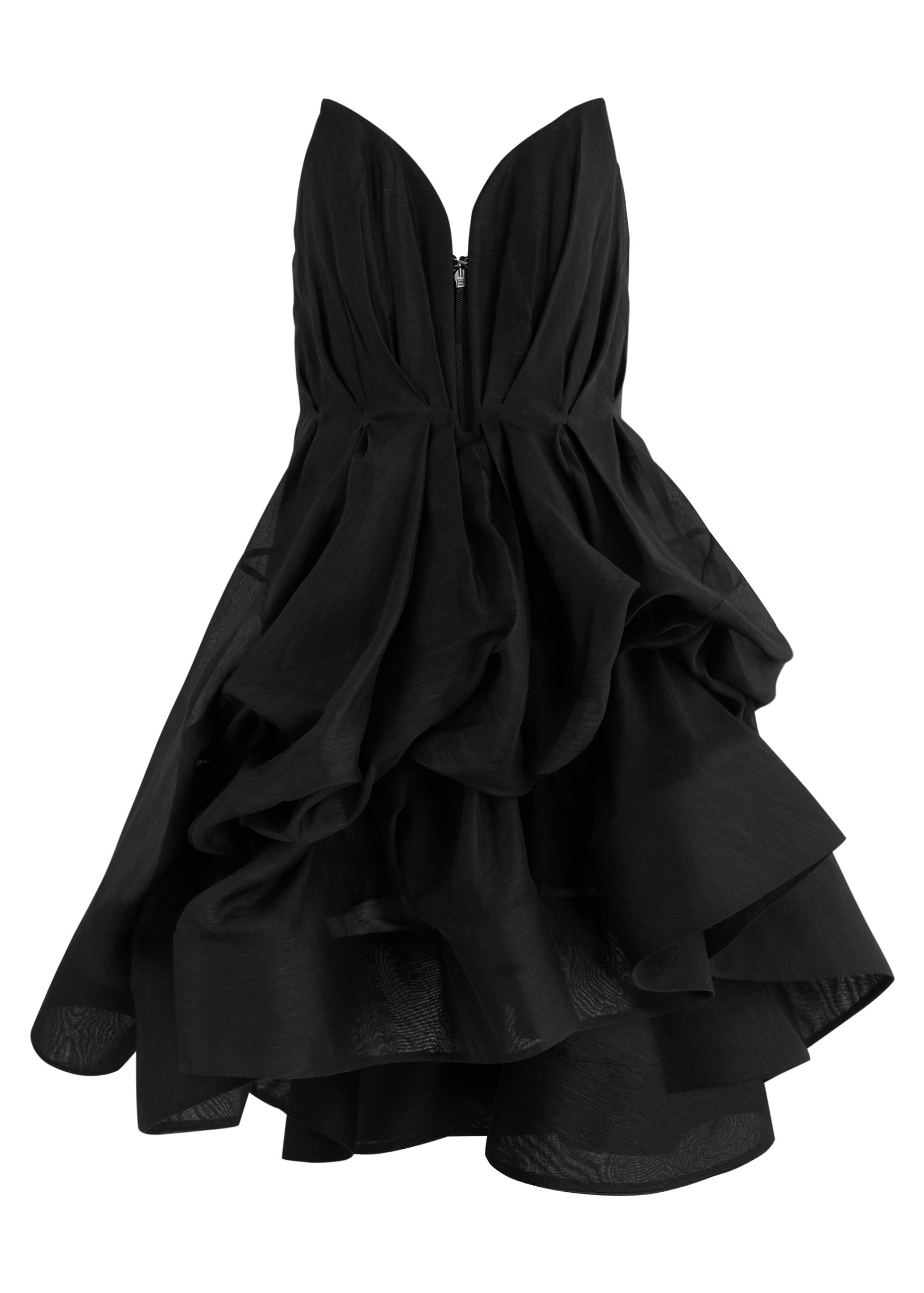 Illuminate strapless draped linen-blend mini dress | Harvey Nichols