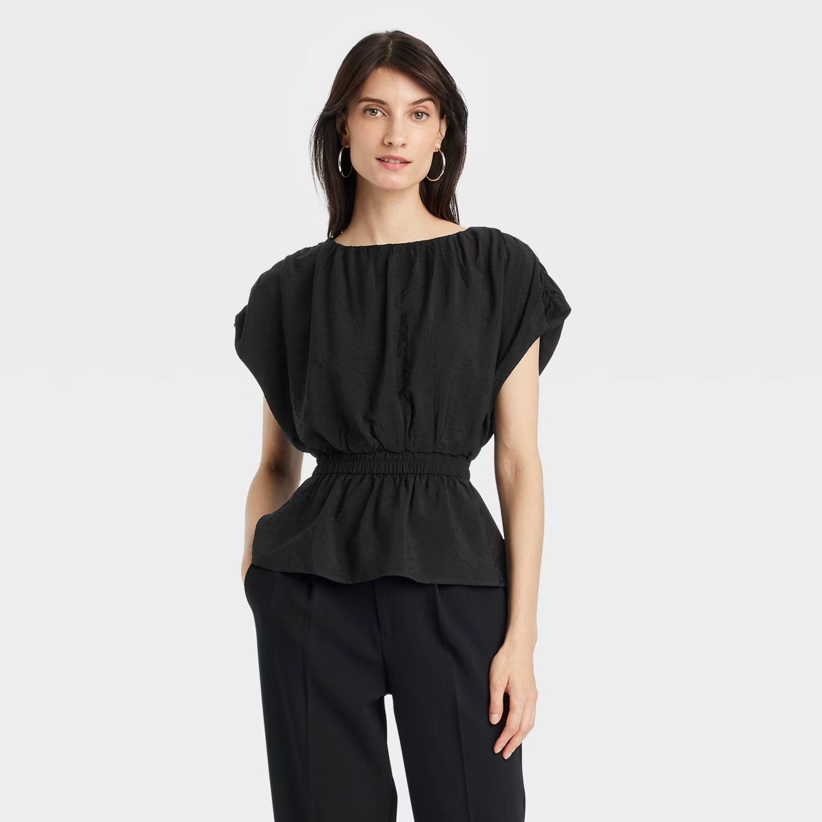 Women's Gauze Peplum Shirt - A New Day™ | Target