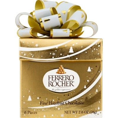 Ferrero Rocher Holiday Chocolate Gift Cube - 2.6oz/6ct | Target