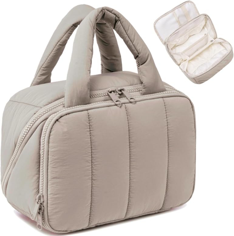 CAMTOP Travel Toiletry Bag for Women Travel Toiletry Organizer Lightweight Large Wide-open Makeup... | Amazon (US)