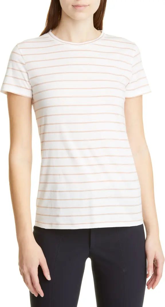 Essential Stripe Pima Cotton Crewneck Tee | Nordstrom