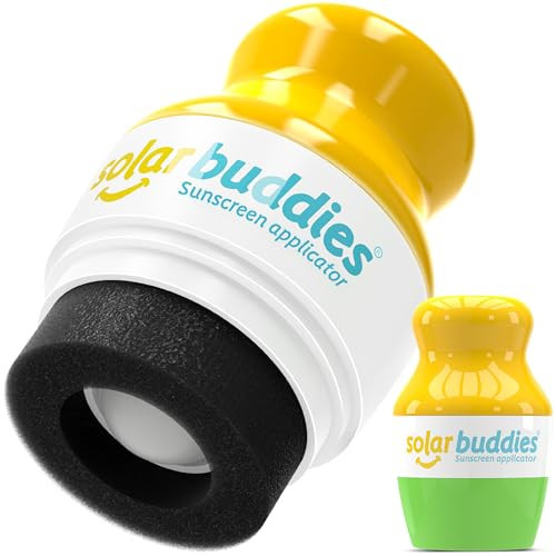 Solar Buddies Sunscreen Applicator - Single Green - Refillable Roll on Sponge Sunscreen, Suncream & Lotion Applicator For Kids, Adults & Families - Holds 3.4fl oz, Perfect Size for Travel | Amazon (US)