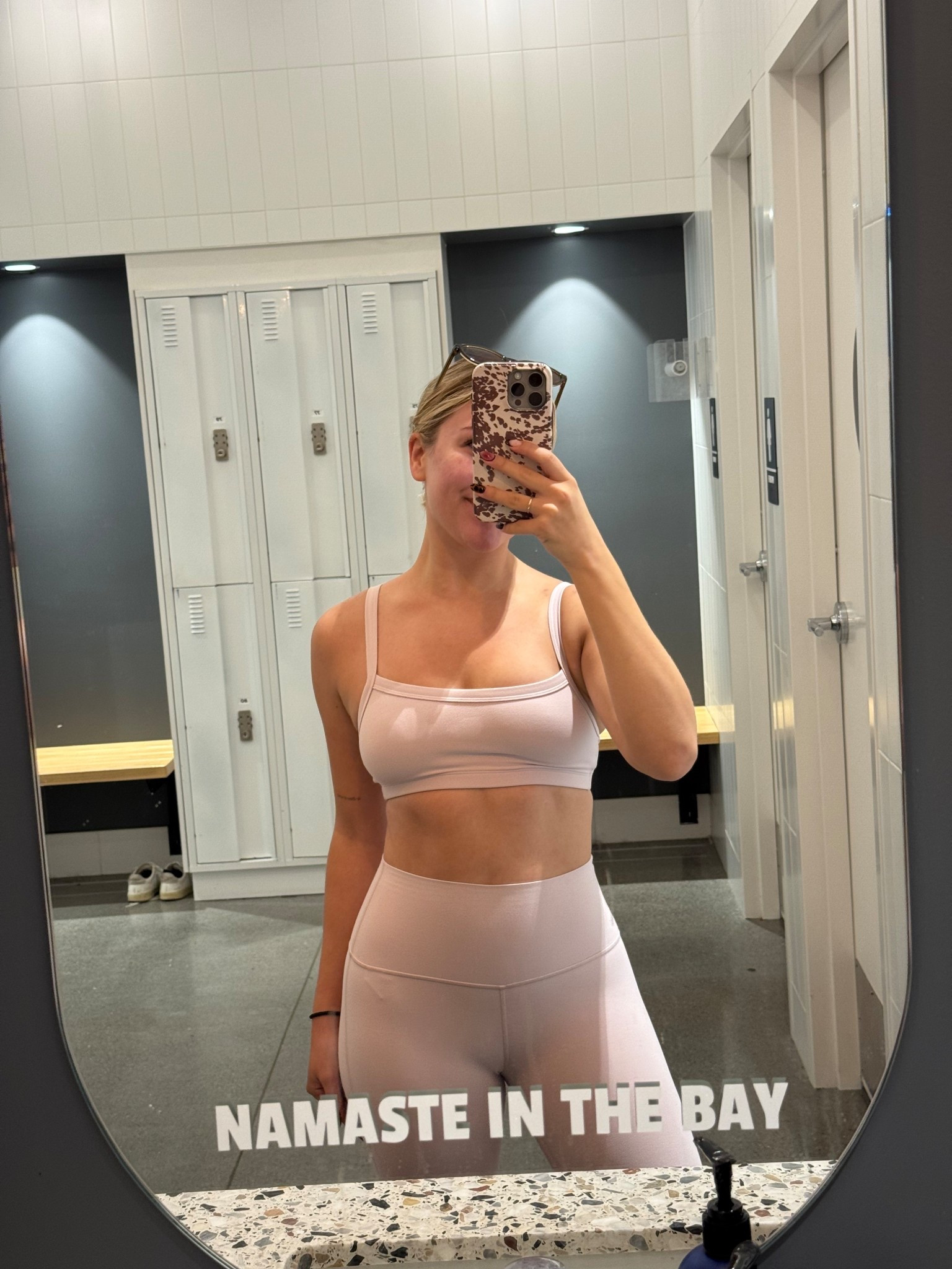 it’s SO SOFT. Wearing xs in top & 2 for leggings. For my short girlies a PSA - I’m getting my flare leggings hemmed bc they are long. 

#workoutset #pilatesprincess

#LTKActive #LTKStyleTip