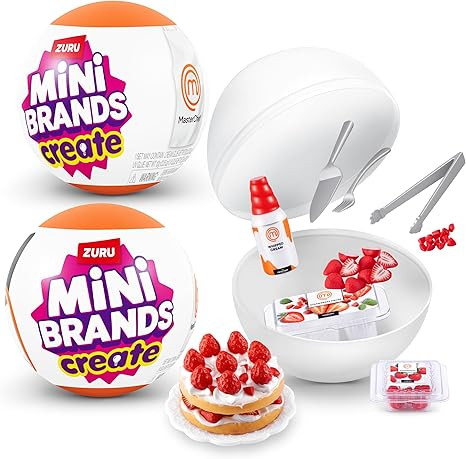 Mini Brands Master Chef Series 1 (2 Pack) - Collect and Create 11 MasterChef Dishes, DIY Resin Pl... | Amazon (US)