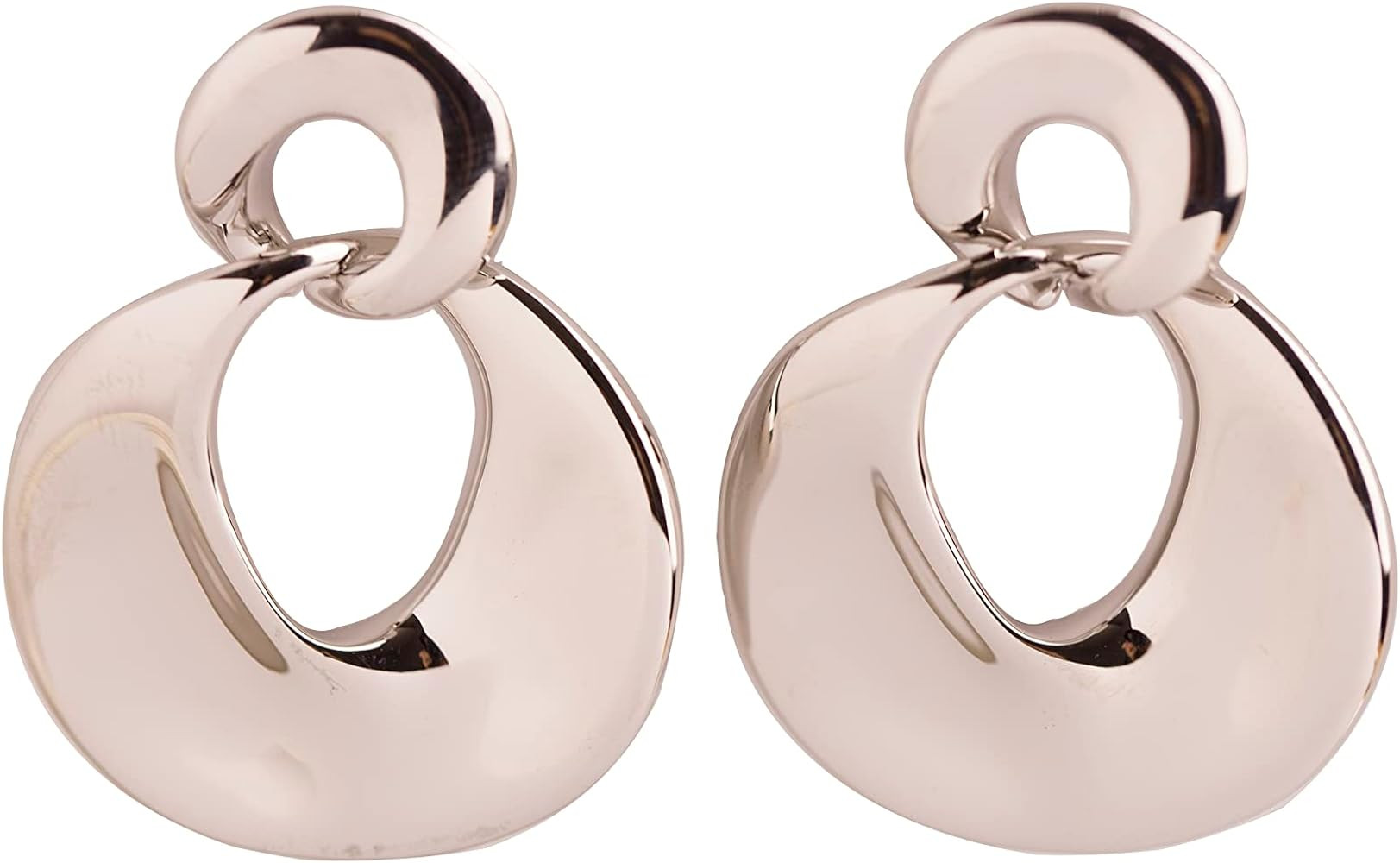 Teitze Gold Dangle Earrings 18k Gold Plated S925 Silver Post Lightweight Drop Earring For Elegant... | Amazon (US)