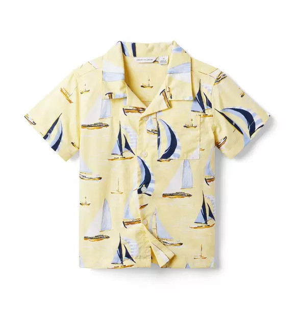 The Sailboat Cabana Shirt | Janie and Jack