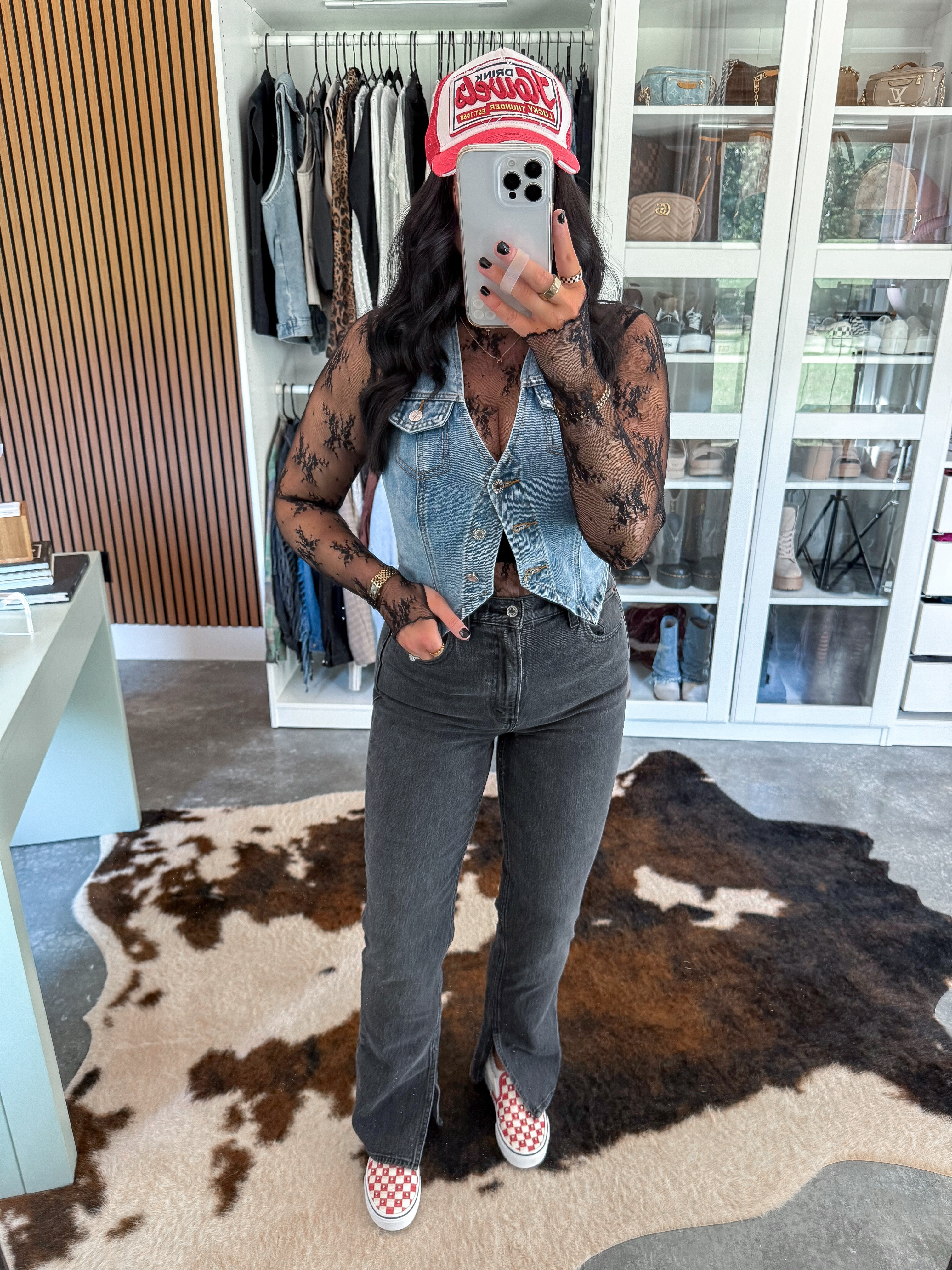Y'allternative Fall Outfit 🖤

Denim Vest - medium
Lace Top - xs
Bralette - medium
Jeans - 27

Denim on denim is always a win 🙌🏼 I layered this denim blazer style vest over this black sheer lace long sleeve top (a must have layering top for fall!), and finished the look with these black split hem jeans (I'm obsessed with these), a trucker hat & my red studded checkered vans! 🖤

 

 #LTKFindsUnder50 #LTKFindsUnder100 #LTKShoeCrush
