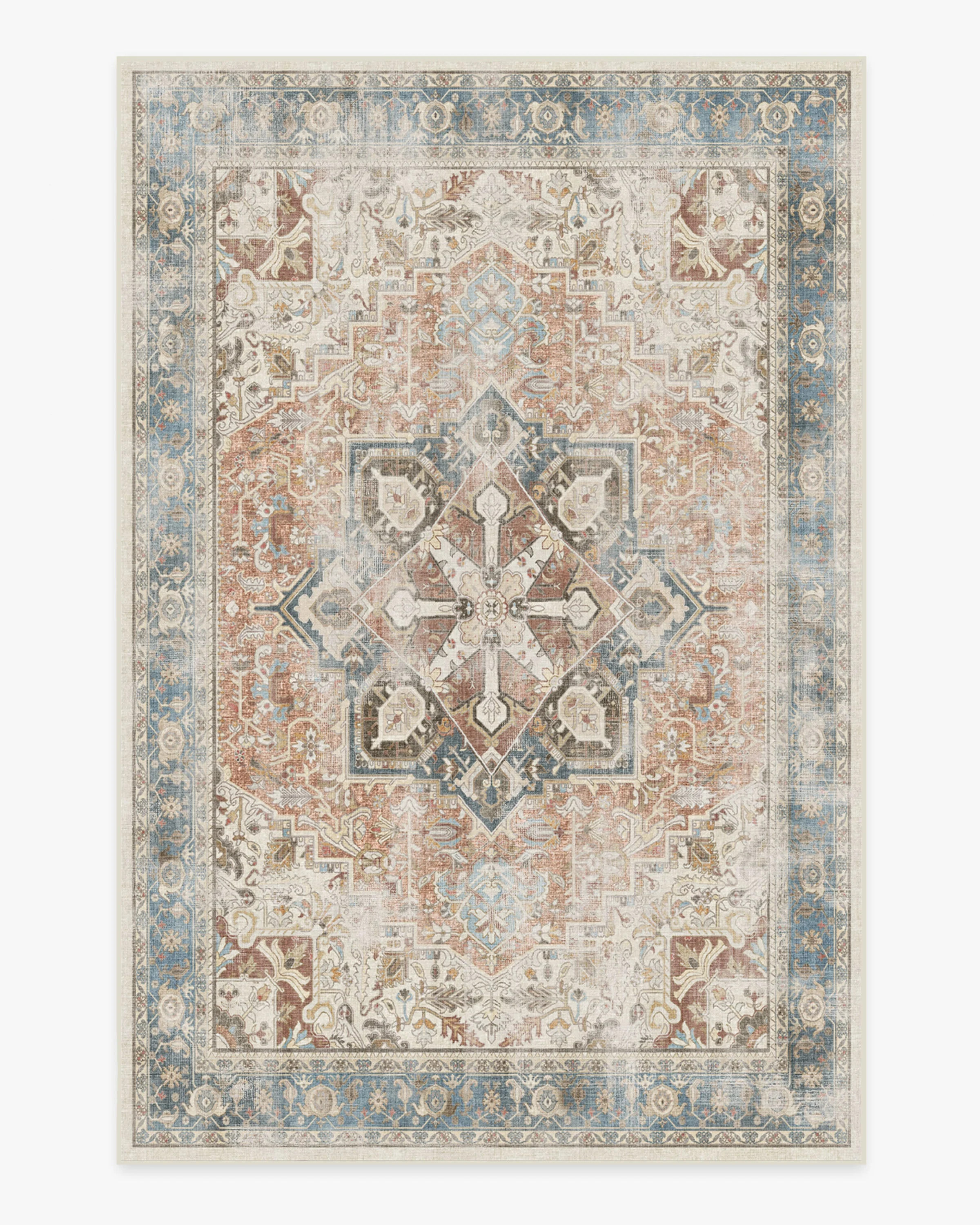 Kamran Coral Rug | Ruggable | Ruggable
