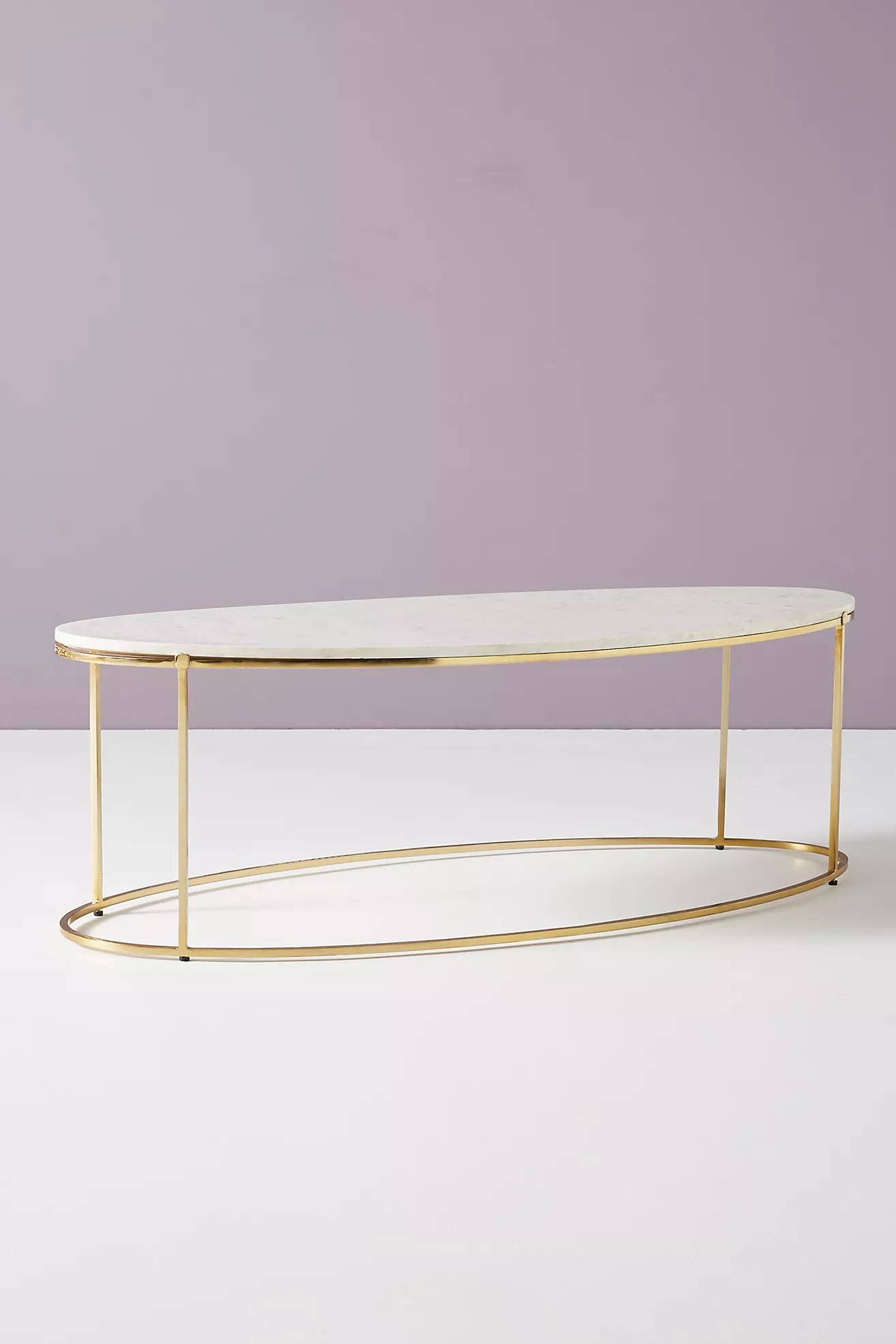 Leavenworth Oval Marble Coffee Table | Anthropologie (US)