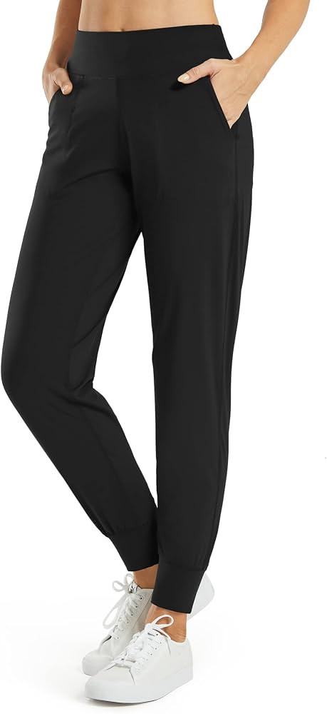 Promover Joggers for Women High Waited Yoga Pants Joggers with Pockets for Casual Lounge Running | Amazon (US)