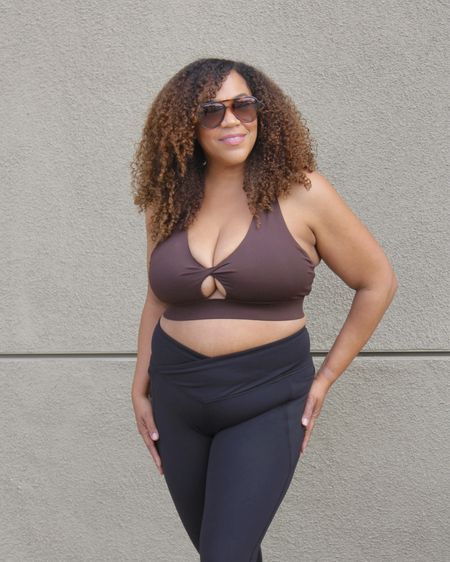 Love that this top comes in chocolate 🍫! #fableticspartner And, It’s perfect with these crossover leggings! Got both in an xl. Remember - #wearwhatyouwant #wearwhatyoulove 🤎🫶🏾

#LTKmidsize #LTKfitness