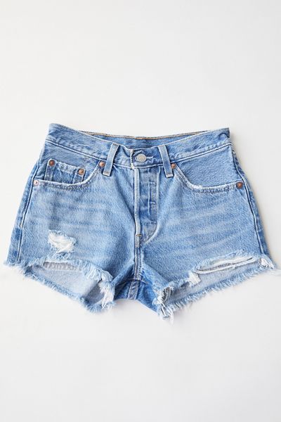 Levi’s 501 High-Waisted Denim Short – Luxor Rain | Urban Outfitters (US and RoW)