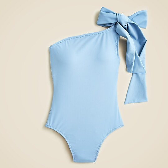 Bow one-shoulder one-pieceItem BF170 | J. Crew US