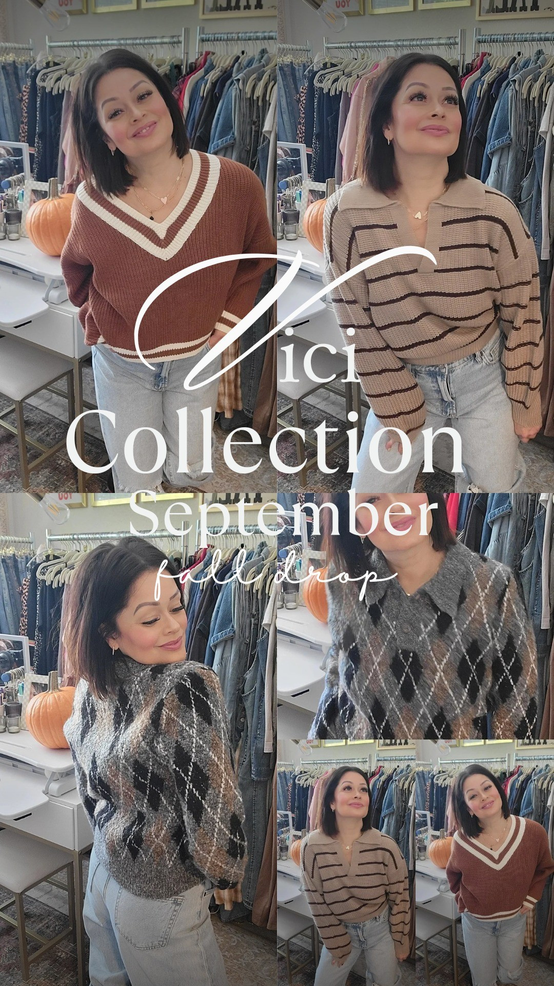 Wearing a small in the top two. Argyle a size Medium Fall sweaters Fall Outfit Fall styleUse CODE: ALI30 today & tomorrow only.

#LTKFallSale #LTKSeasonal #LTKOver40