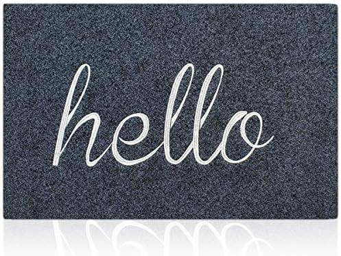 LAN SHAN QUE Welcome Mat with Non Slip Rubber Backing Super Absorb Mud Indoor Outdoor Hello Doorm... | Amazon (US)