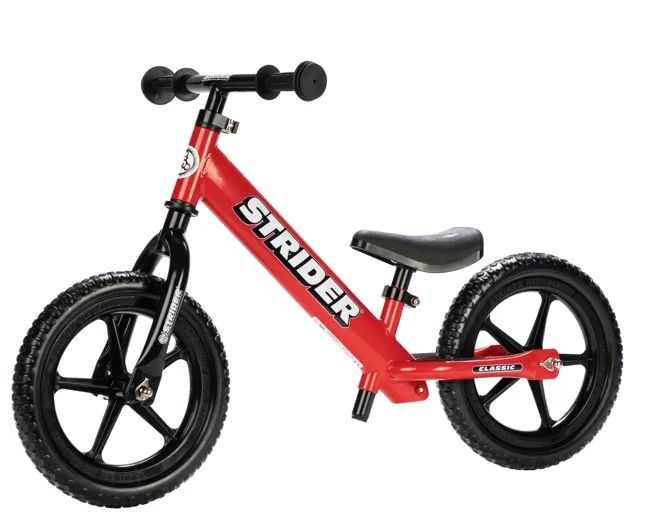 Strider 12 Classic Entry Balance Bike for Toddler Kids 18 - 36 Months Old, Red - Walmart.com | Walmart (US)