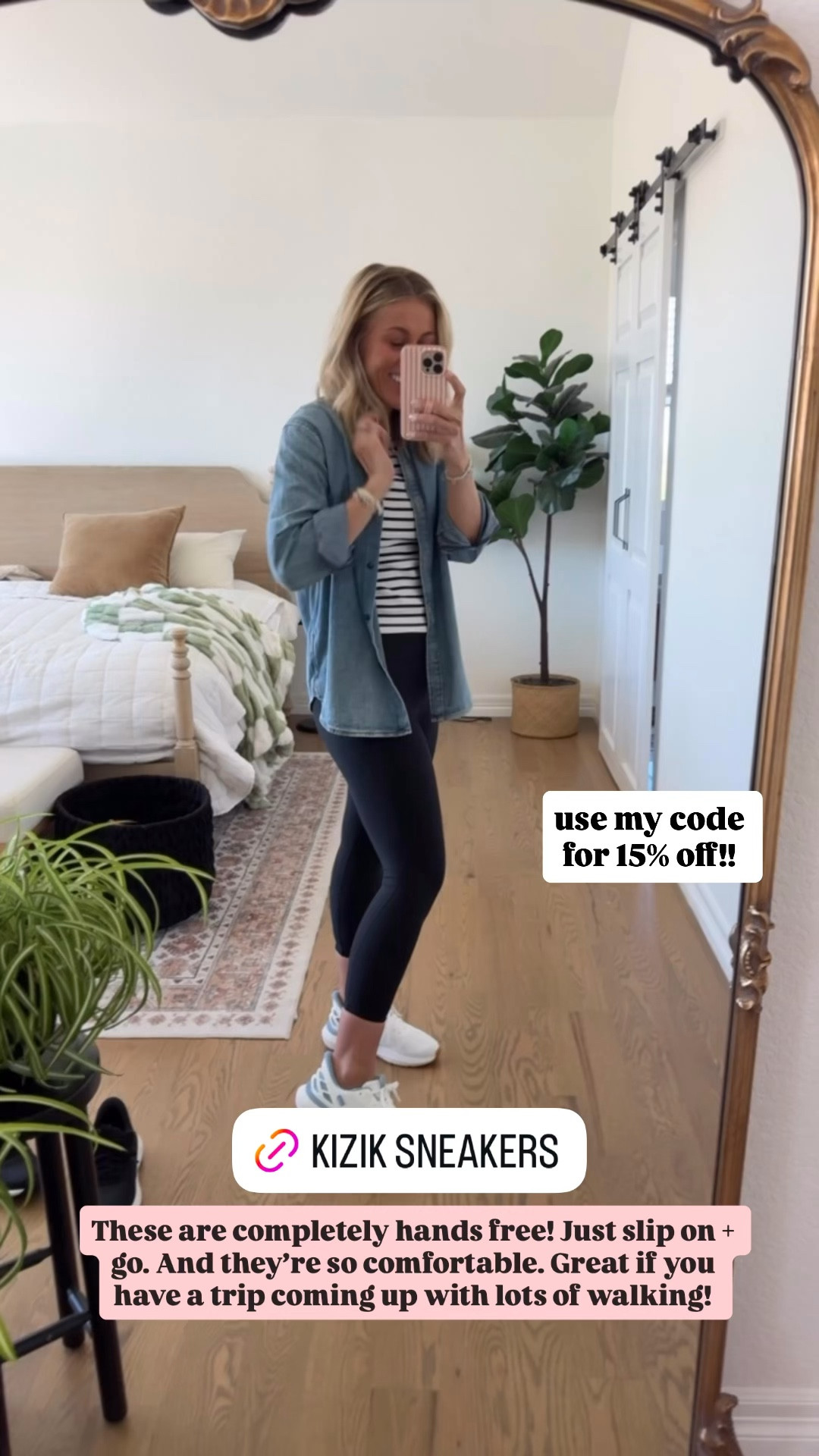 Use my discount SARAHJOY15 for 15% off Kizik sneakers!! These are completely hands free! Just step-in + go. SO comfortable. Great if you have a trip coming up with lots of walking! They have shoes for kids, men and women. Lots of styles to choose from too!

@kizik 
#kizikpartner