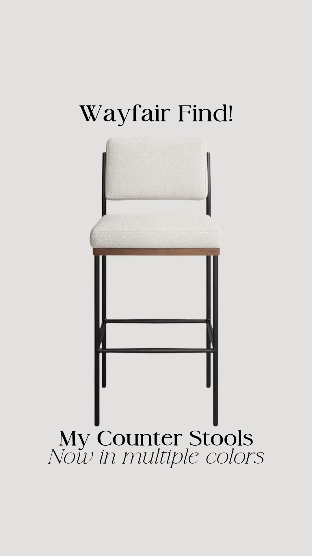 My kitchen counter stools are not sold in different heights and multiple colors! I’ve been so impressed with the quality! 10/10 

#LTKHome