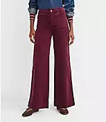 Petite Curvy Palmer Wide Leg Pants in Brushed Corduroy | LOFT