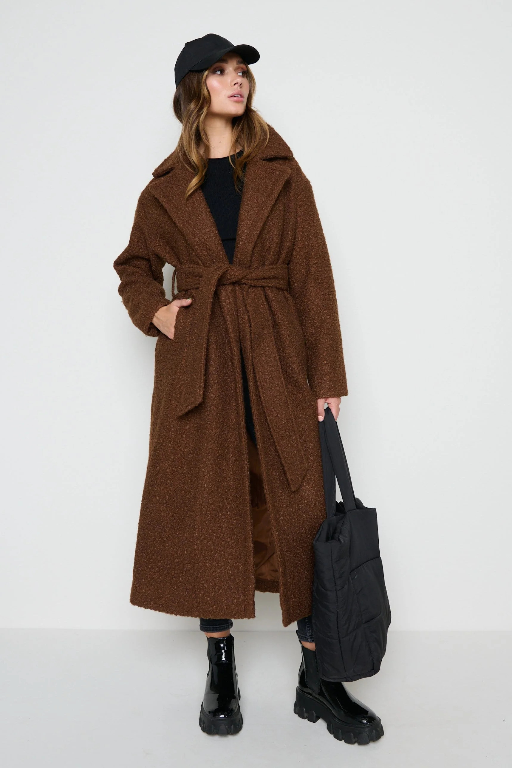 Grayson Boucle Coat | Pretty Lavish (UK)